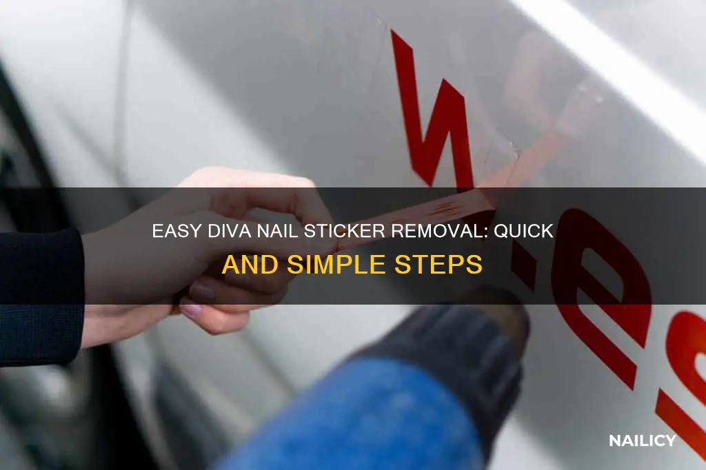 how to remove diva nail stickers