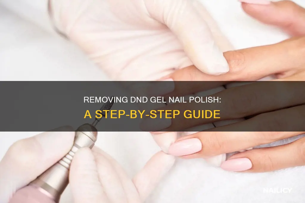 how to remove dnd gel nail polish