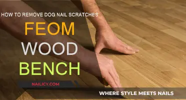 Repairing Dog Nail Scratches on Wood Benches