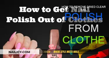 Clear Nail Polish: Removing Stains from Clothes