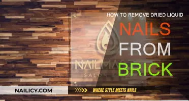 Get Rid of Liquid Nails From Brick