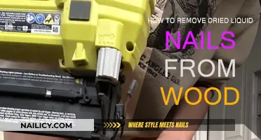 Removing Dried Liquid Nails from Wood: Effective Techniques