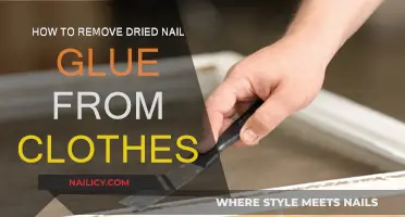 Get Rid of Dried Nail Glue on Clothes
