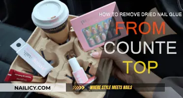 Removing Stubborn Nail Glue Stains from Countertops