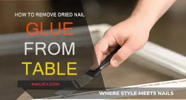 Removing Stubborn Nail Glue Stains from Your Table