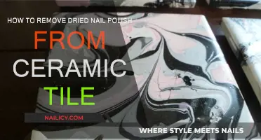 Eradicating Dried Nail Polish from Ceramic Tiles