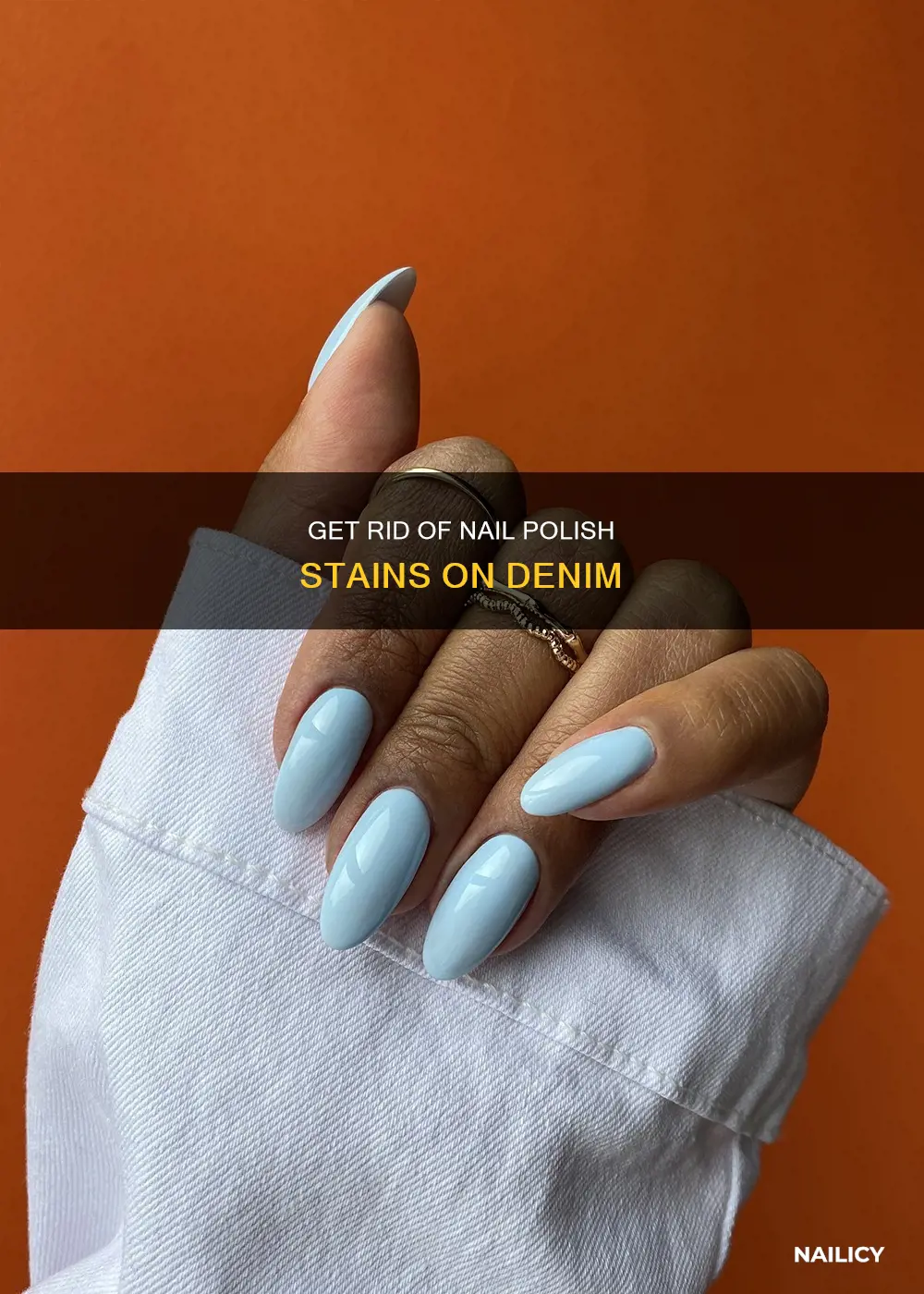 how to remove dried nail polish from denim