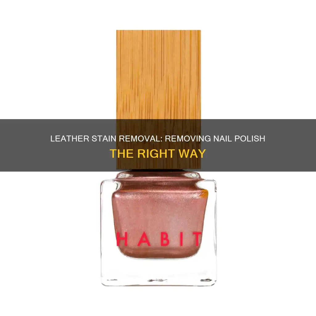 how to remove dried nail polish from leather