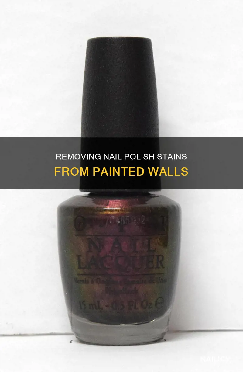 how to remove dried nail polish from painted walls