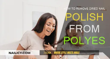 Erase Dried Nail Polish Stains from Polyester Fabrics