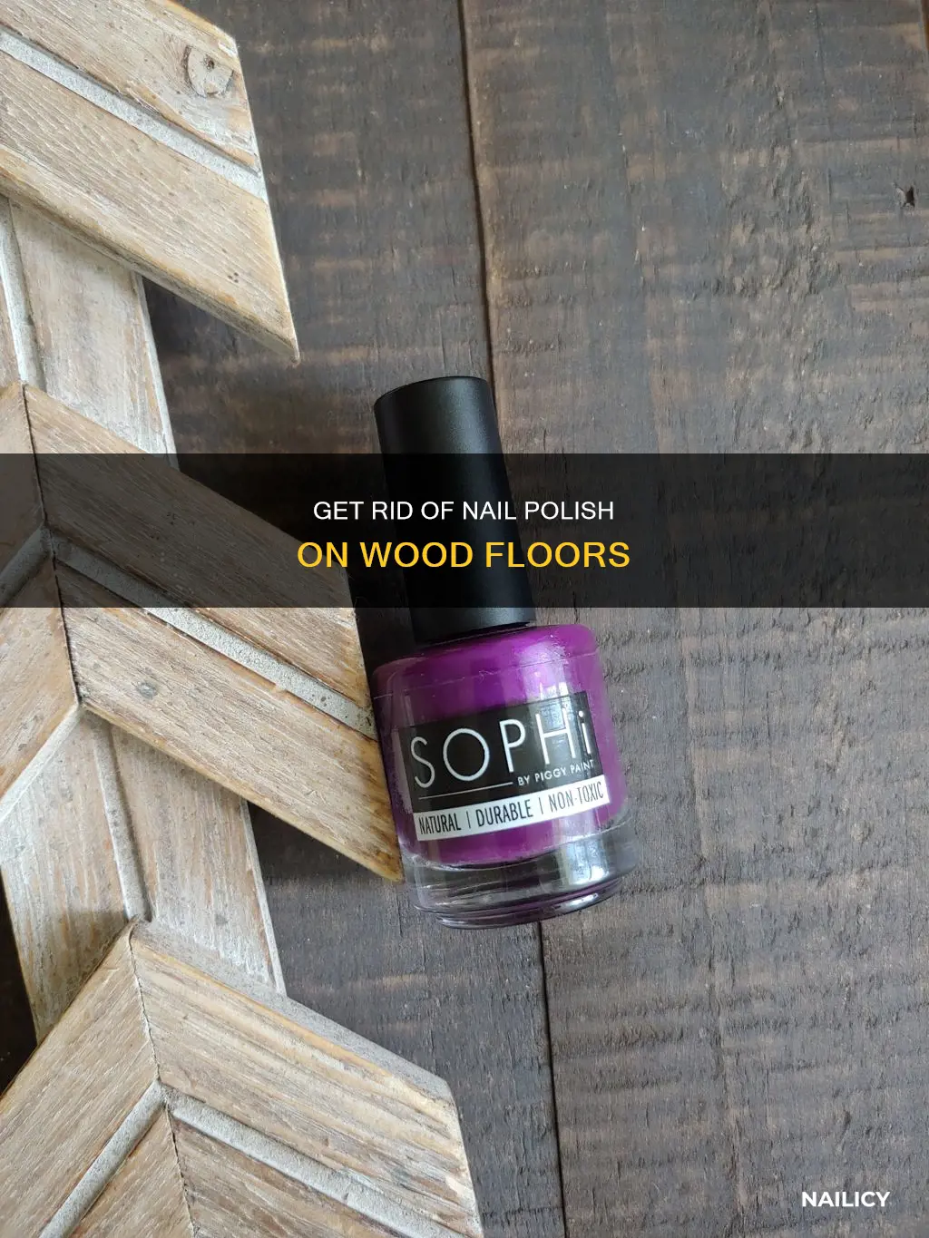 how to remove dried nail polish from wood floor