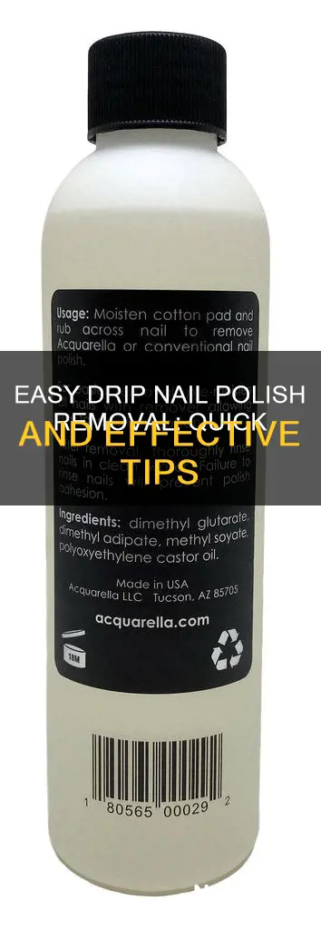 how to remove drip nail polish