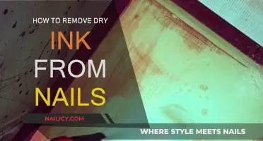 Quickly Remove Dry Ink from Nails