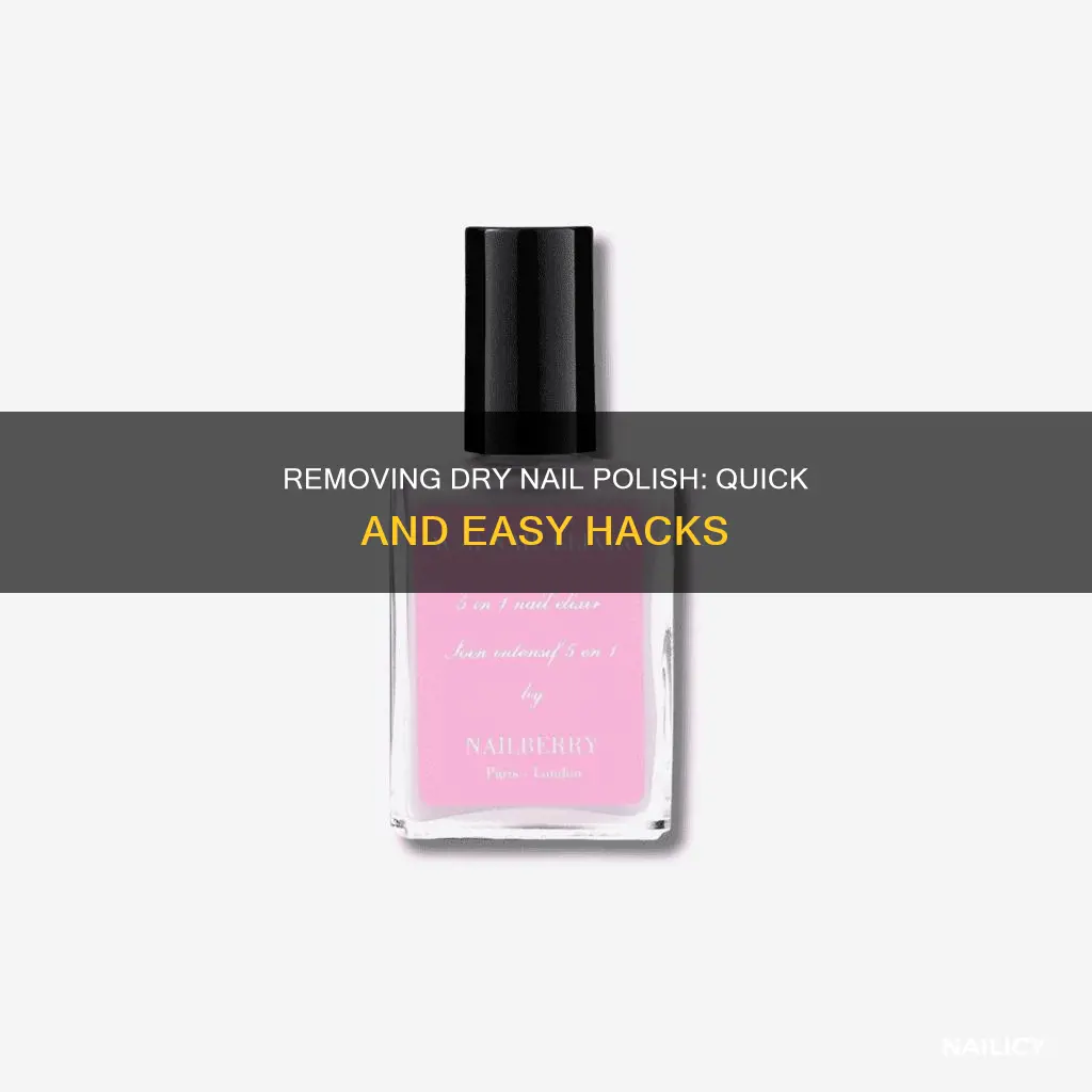 how to remove dry nail polish from bottle