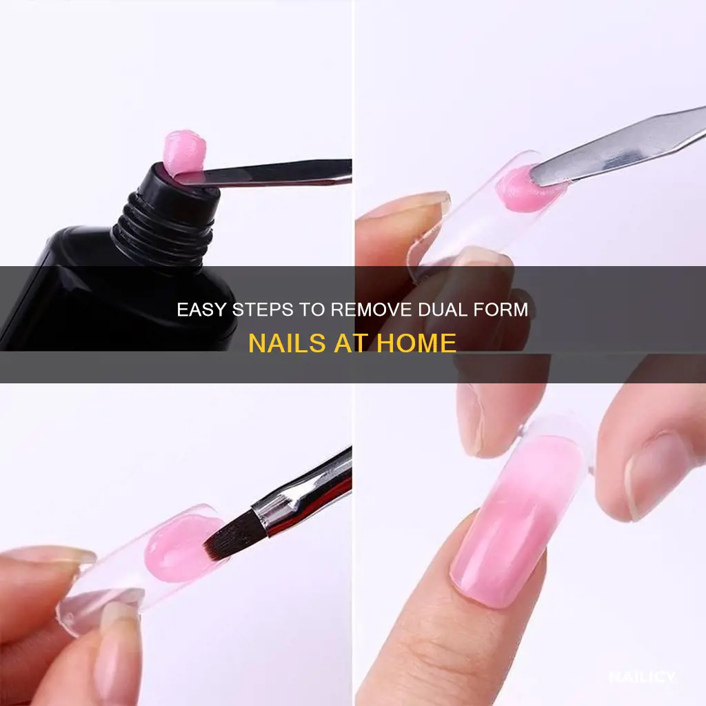 how to remove dual form nails