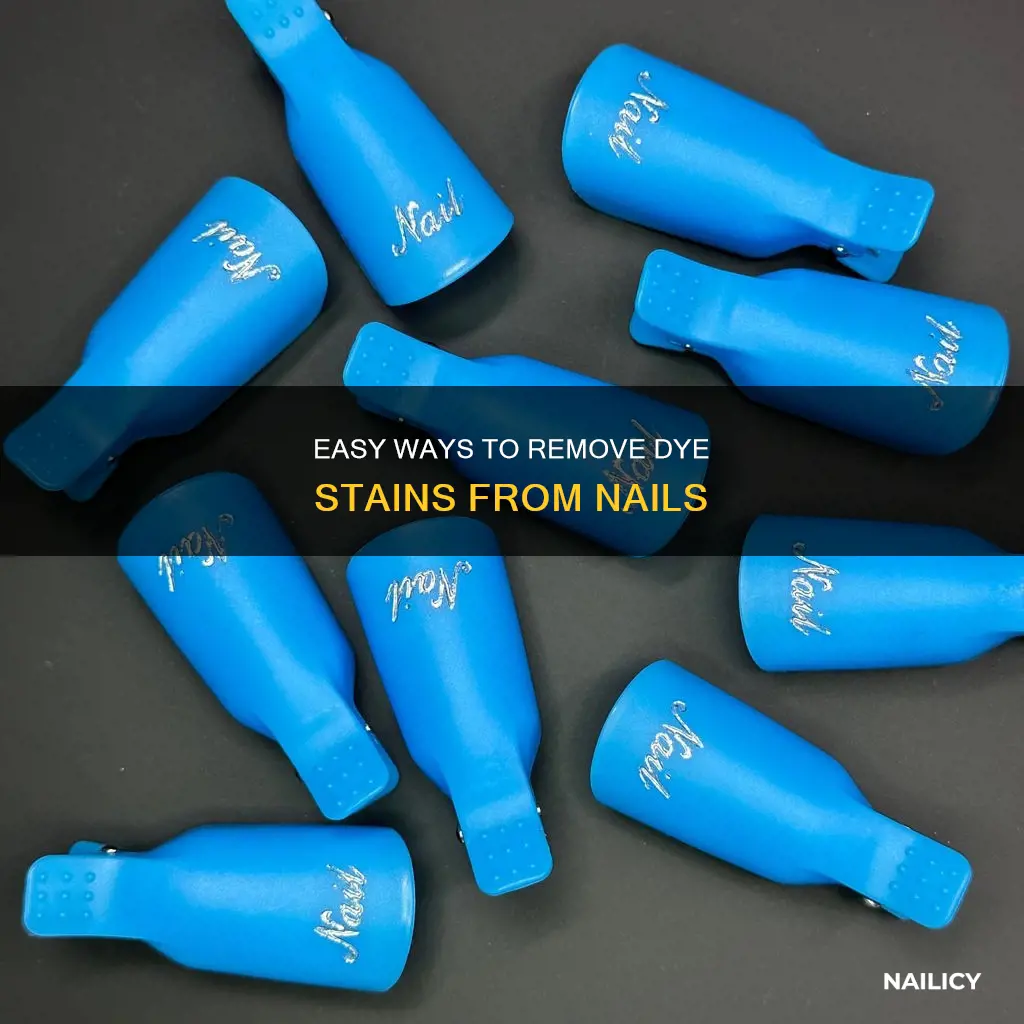 how to remove dye from nails