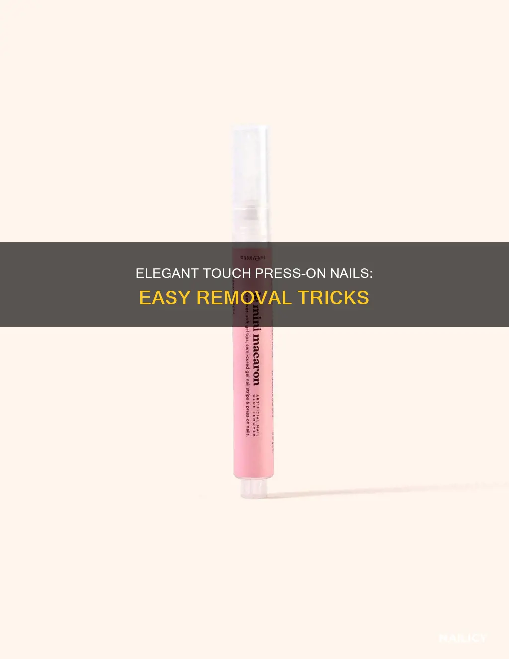 how to remove elegant touch press on nails