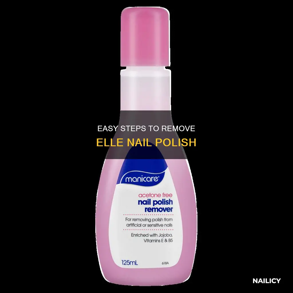 how to remove elle nail polish