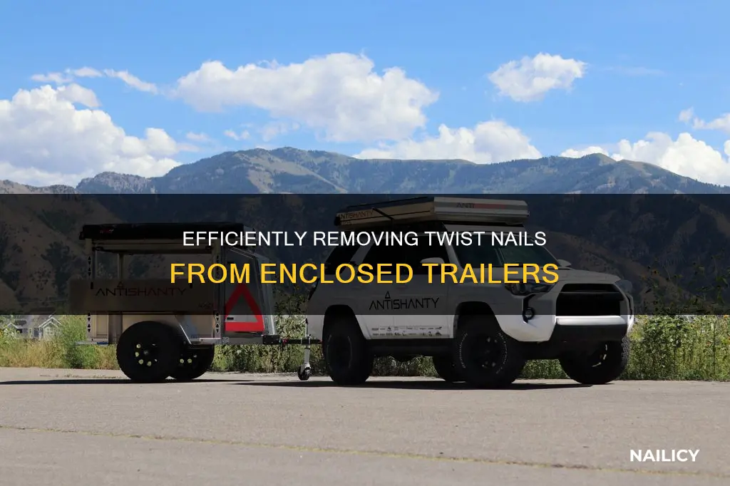 how to remove enclosed trailer twist nails