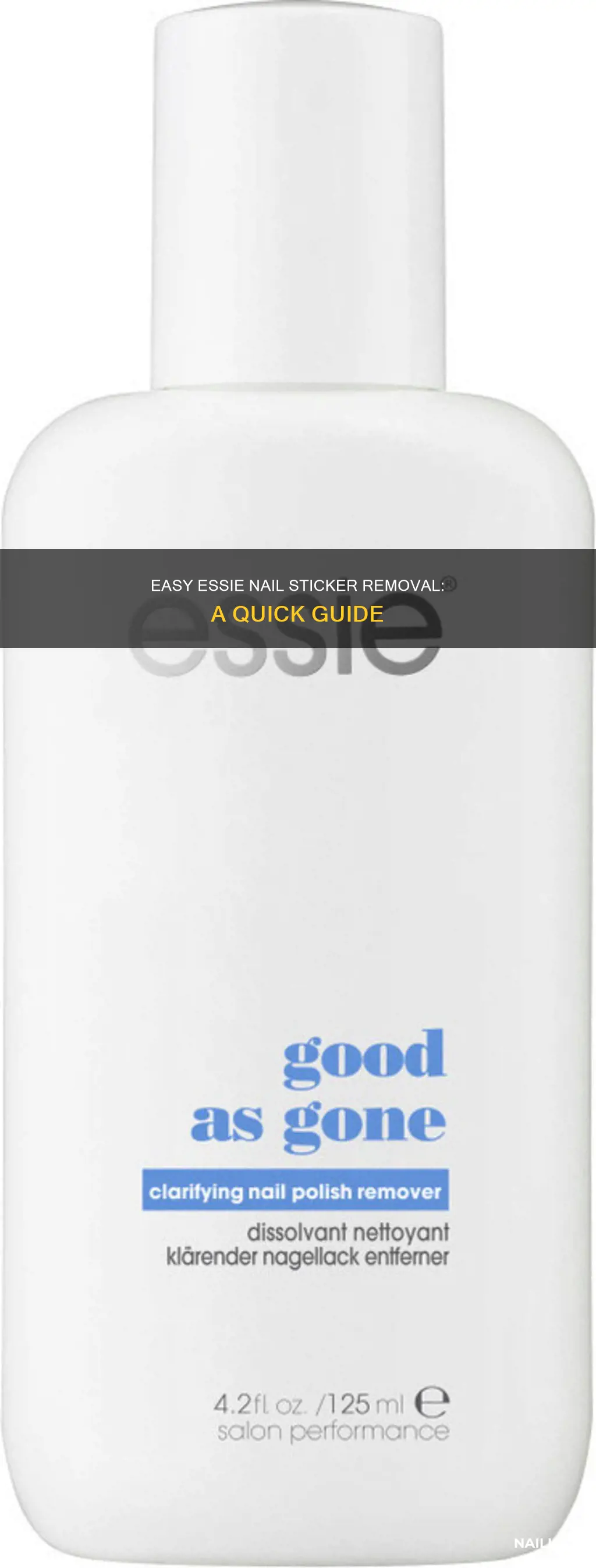 how to remove essie nail stickers