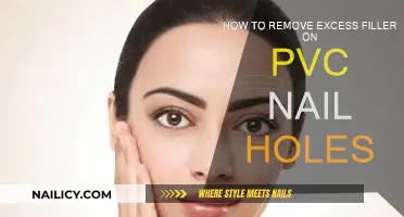 Efficiently Remove Excess Filler from PVC Nail Holes