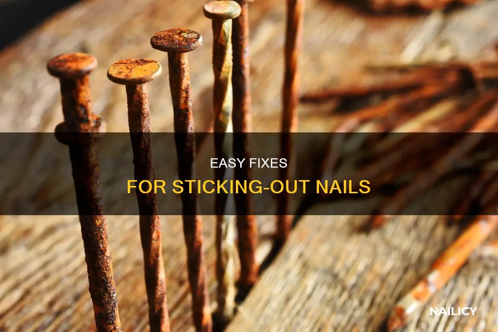how to remove excess nail sticking out