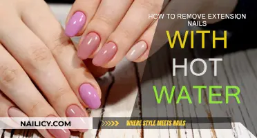Hot Water Soak: Removing Extension Nails Safely