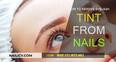 Easy Eyelash Tint Removal from Nails