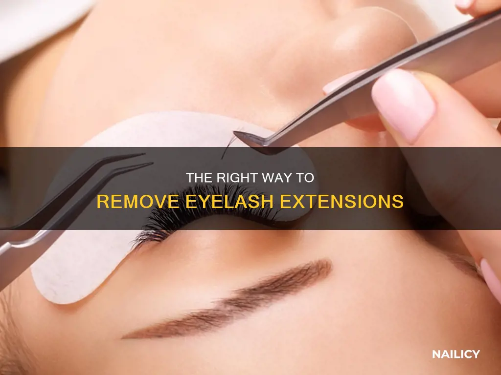 how to remove eyelashes from nail salon