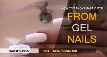 Gel Nails and Dye: Removing Fabric Dye
