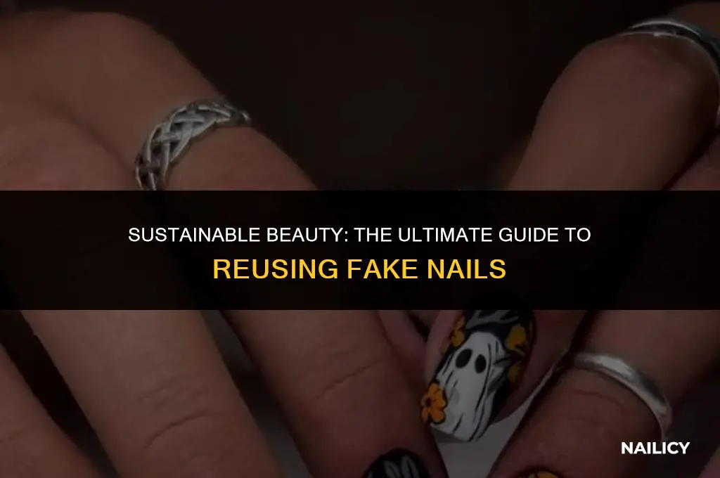 how to remove fake nails to be re-used