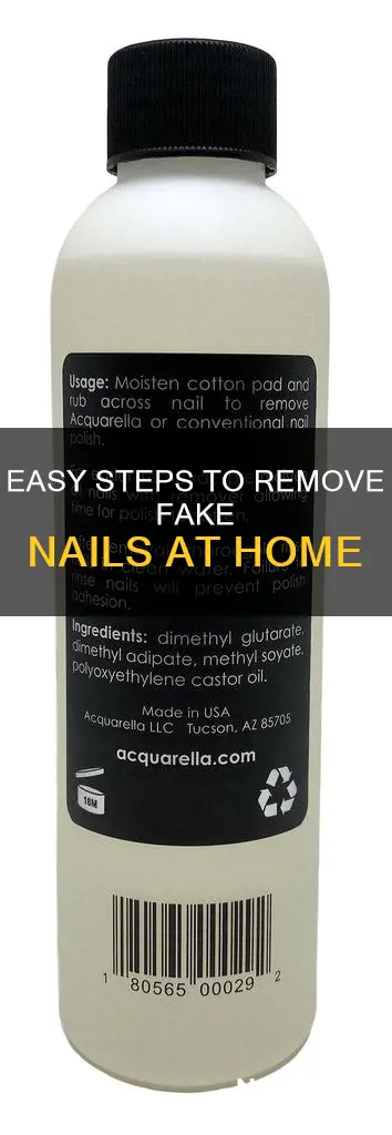 how to remove fake non acrilic nails