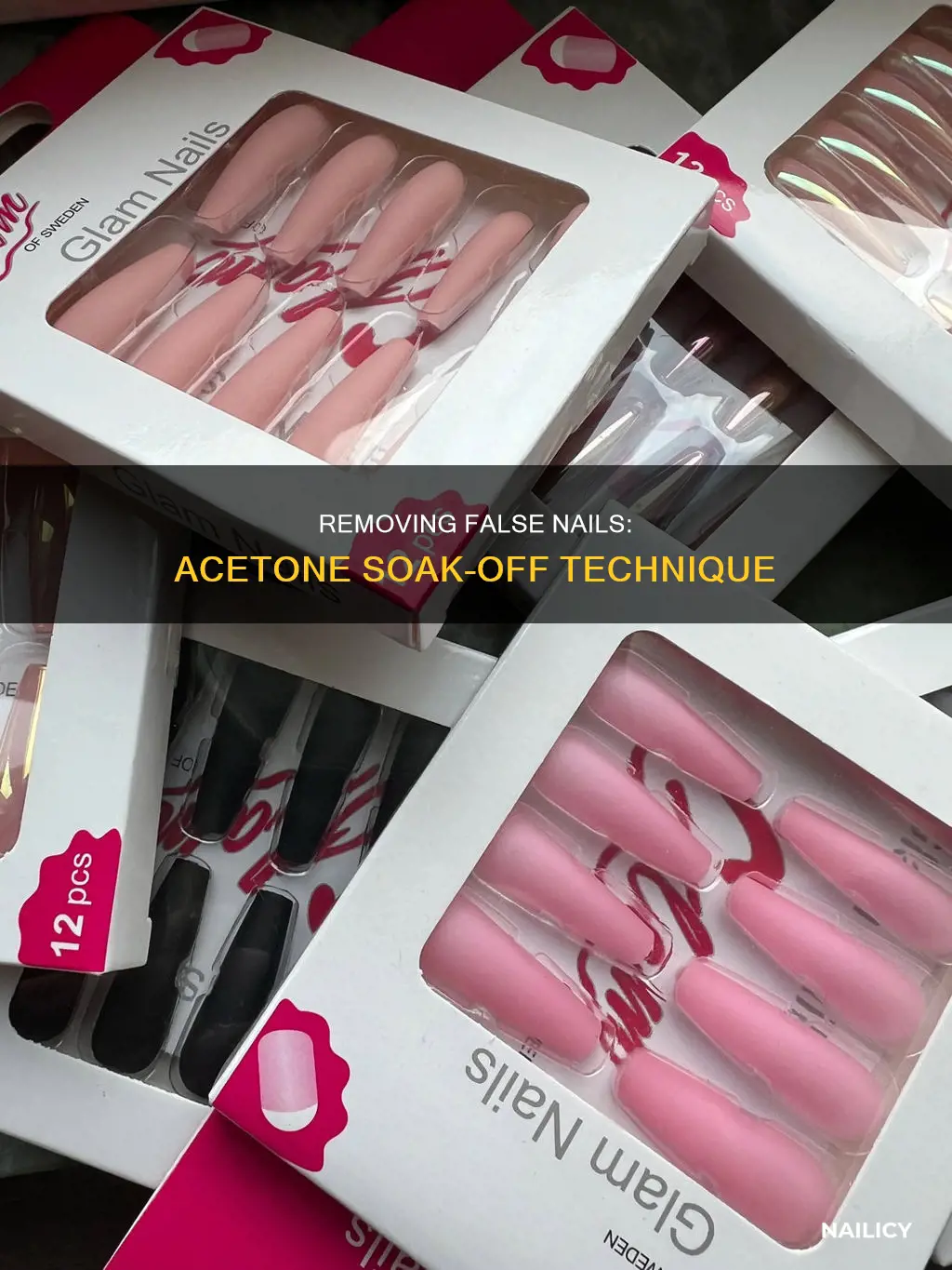 how to remove false nails with nail polish remover
