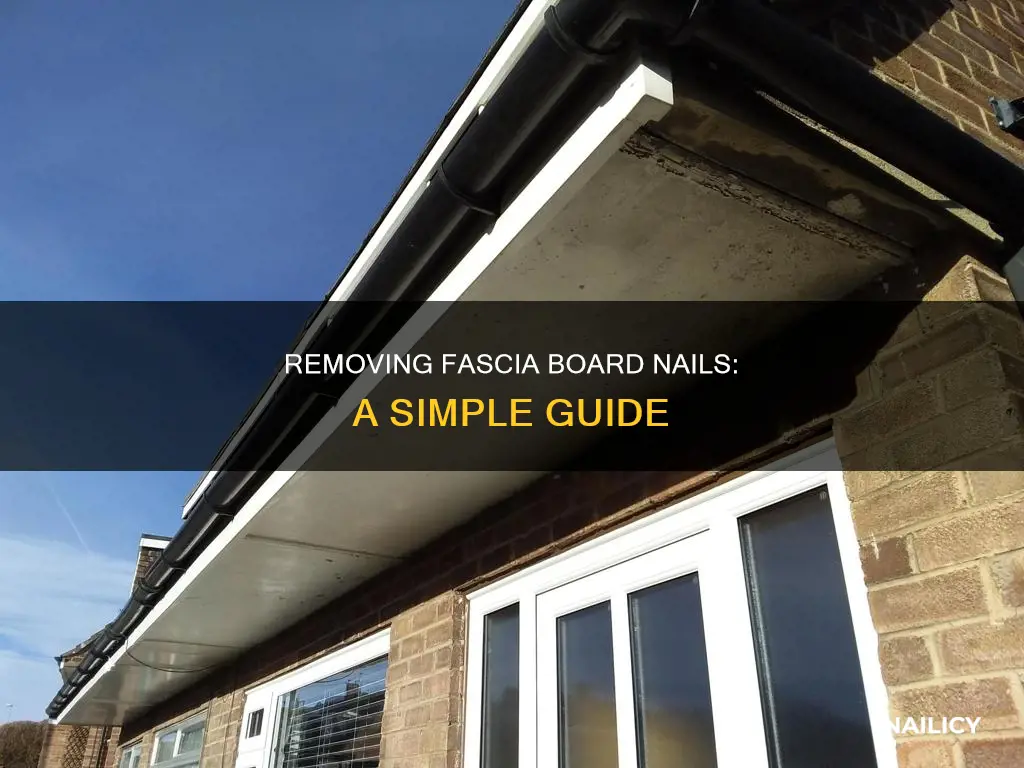 how to remove fascia board nails