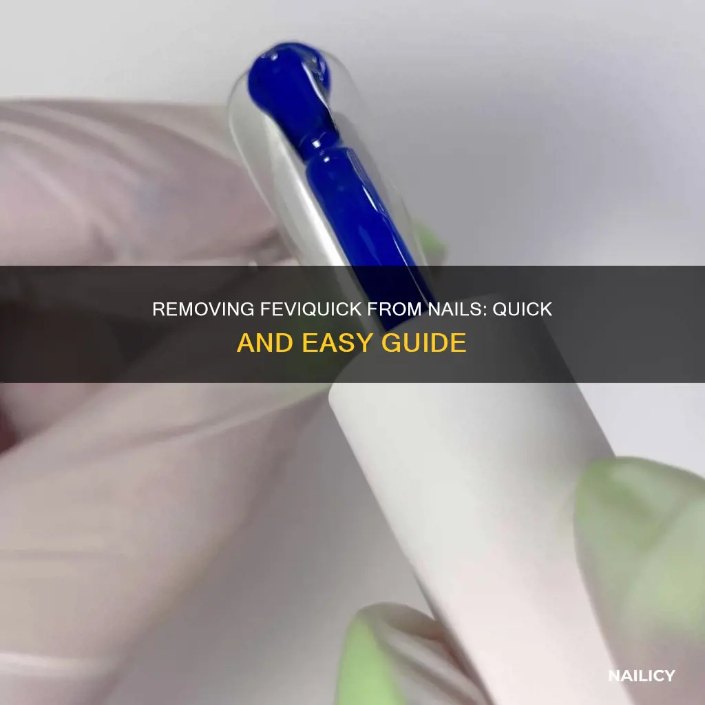 how to remove feviquick from nails