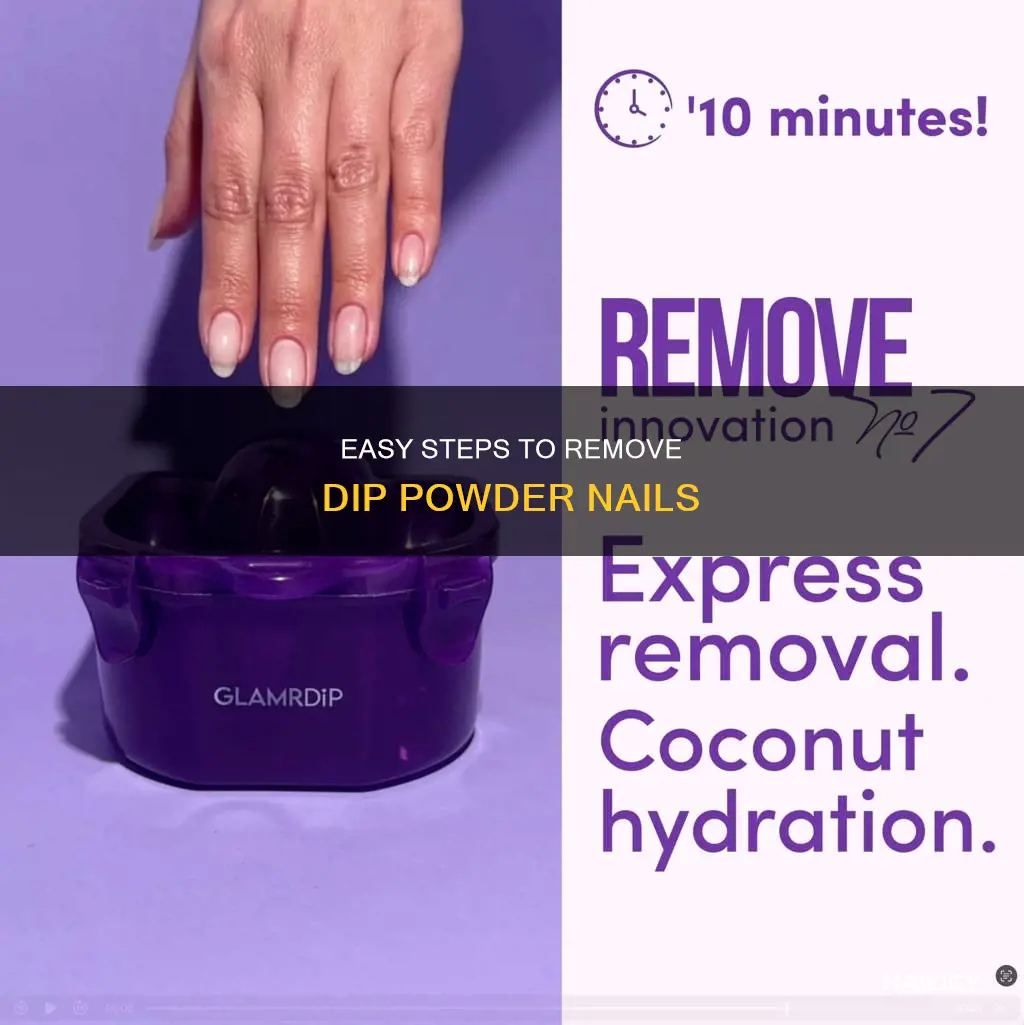 how to remove finger nail dip