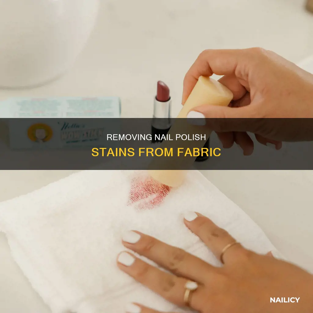 how to remove finger nail polish from fabric