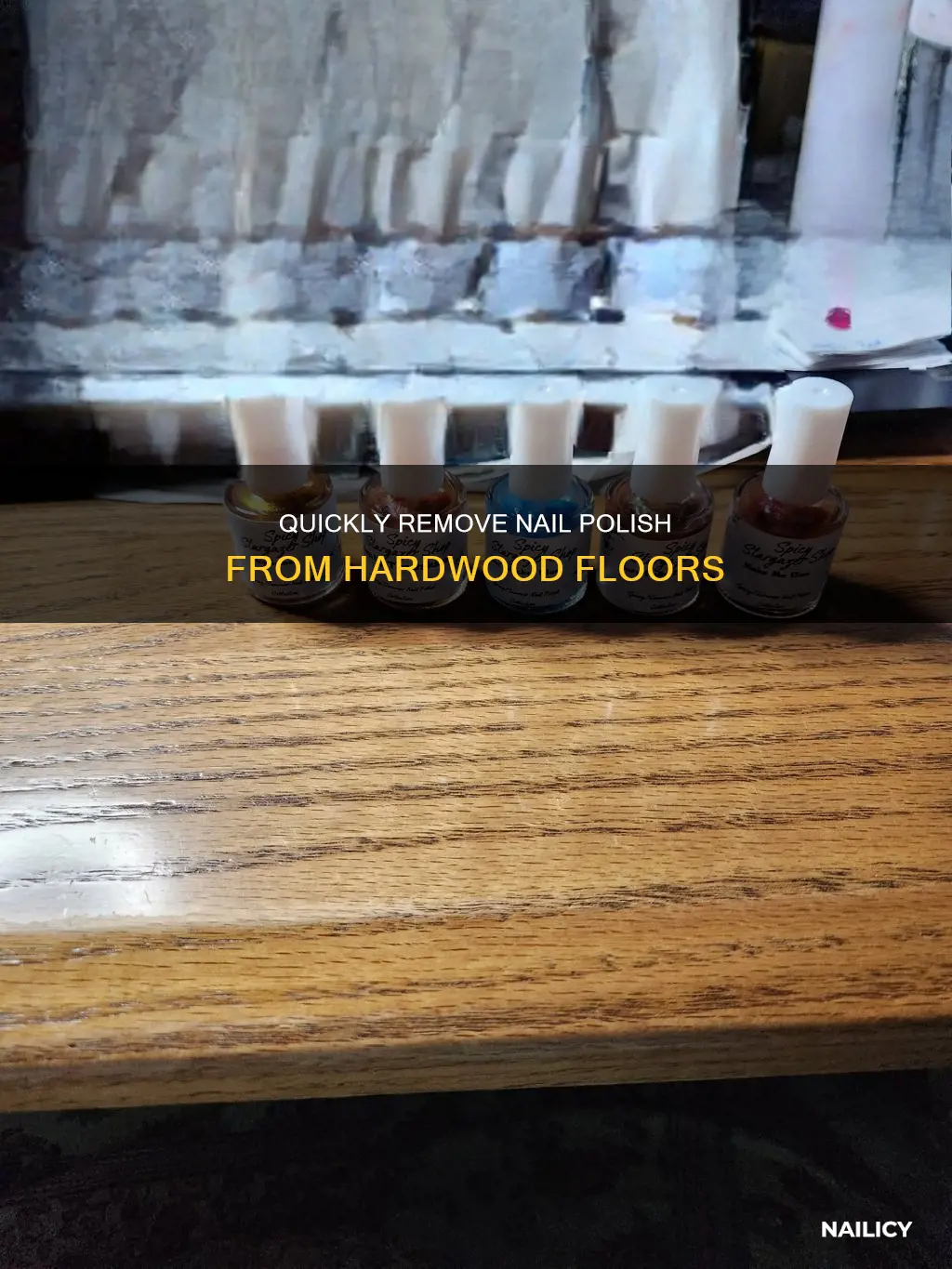 how to remove finger nail polish from hardwood floors