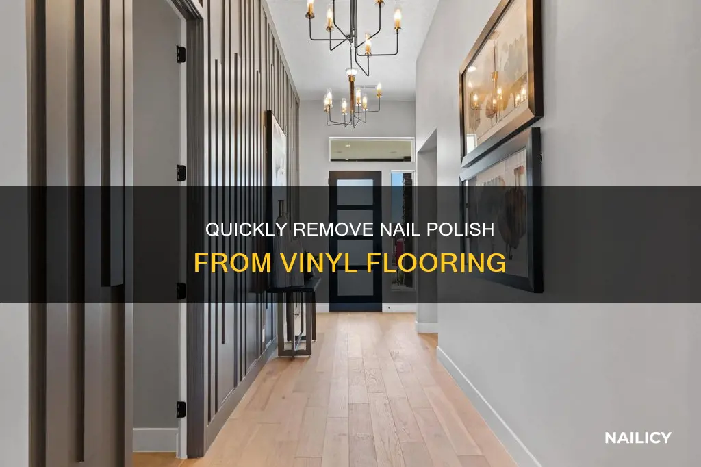 how to remove finger nail polish from vinel flooring