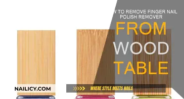 Removing Nail Polish Stains from Wooden Tables