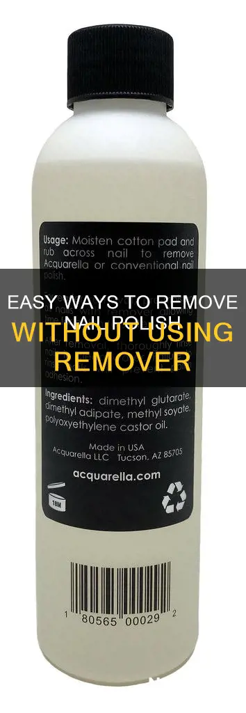 how to remove finger nail polish without