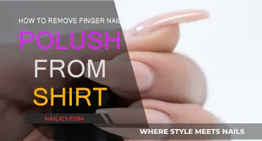 Removing Nail Polish Stains from Your Shirt