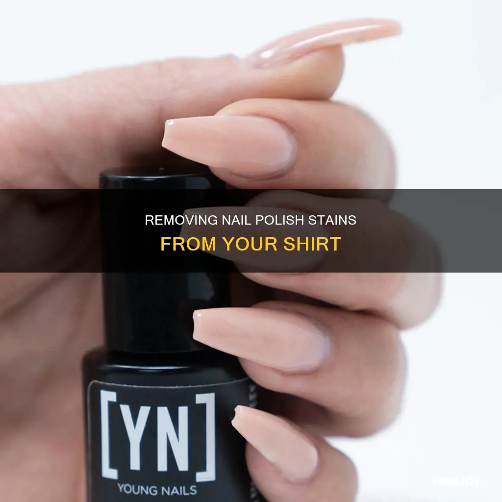 how to remove finger nail polush from shirt