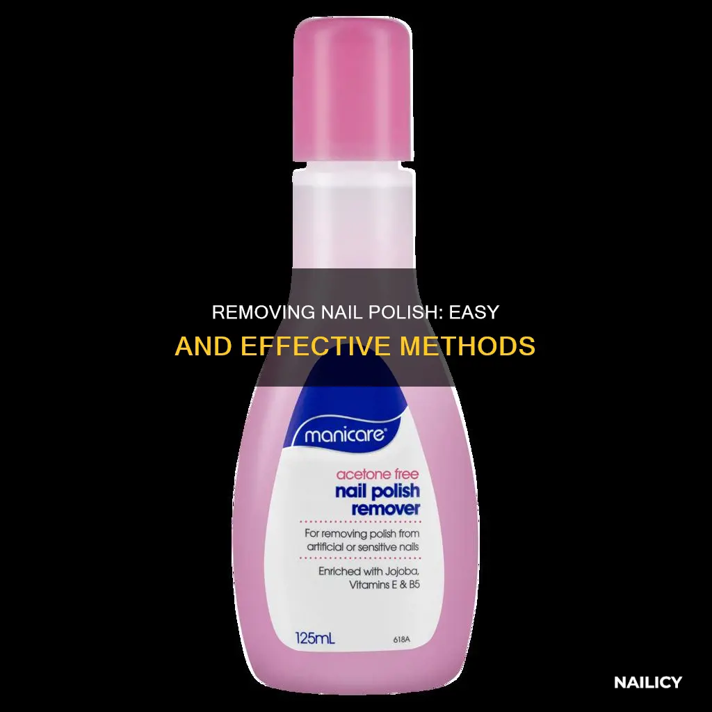 how to remove finish from nails
