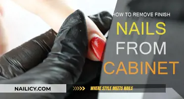Efficiently Removing Finish Nails from Cabinets