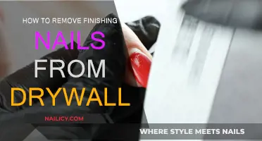 Efficiently Removing Finishing Nails from Drywall