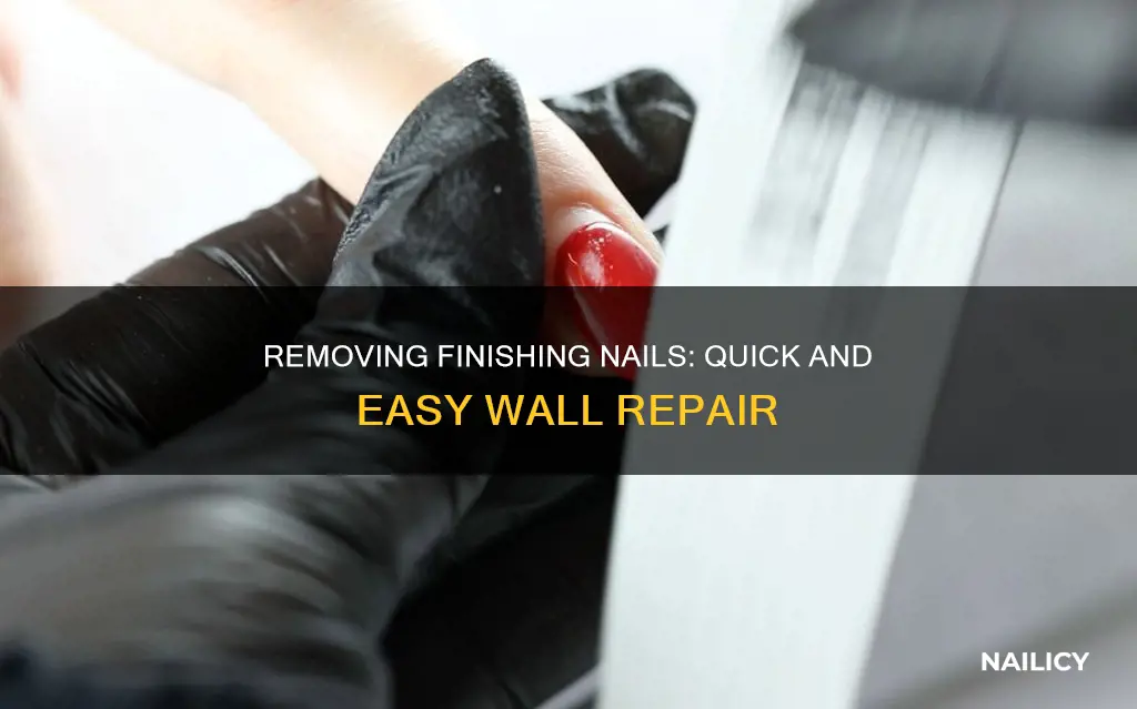 how to remove finishing nails from wal