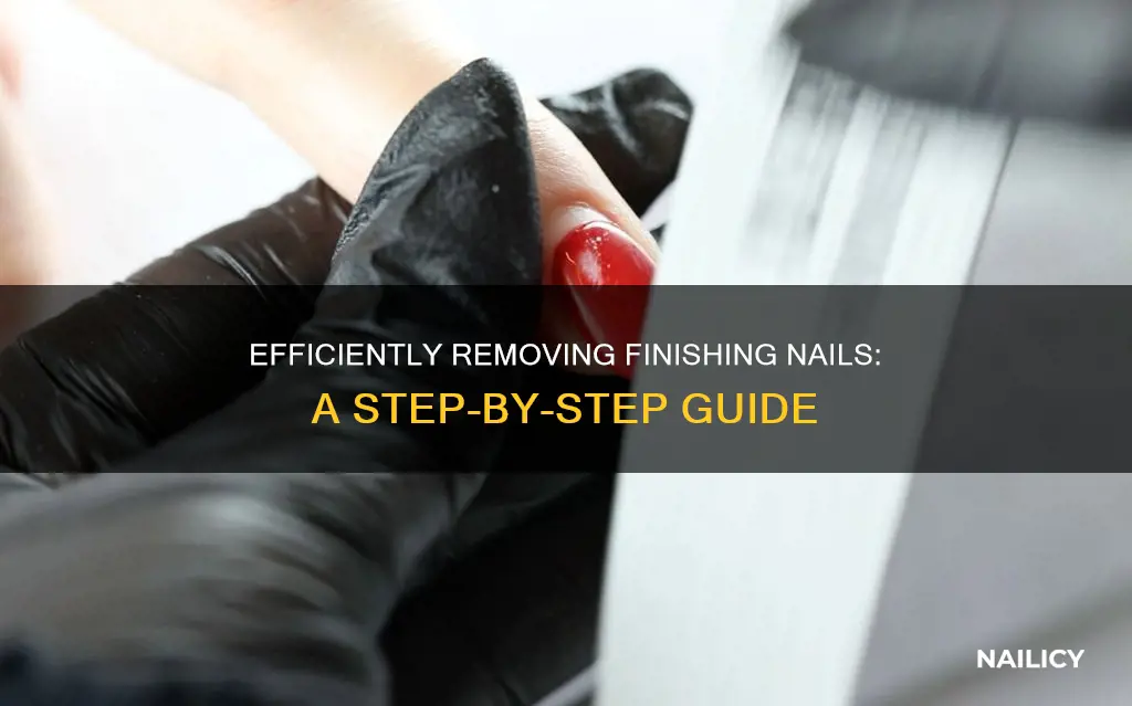 how to remove finishing nails