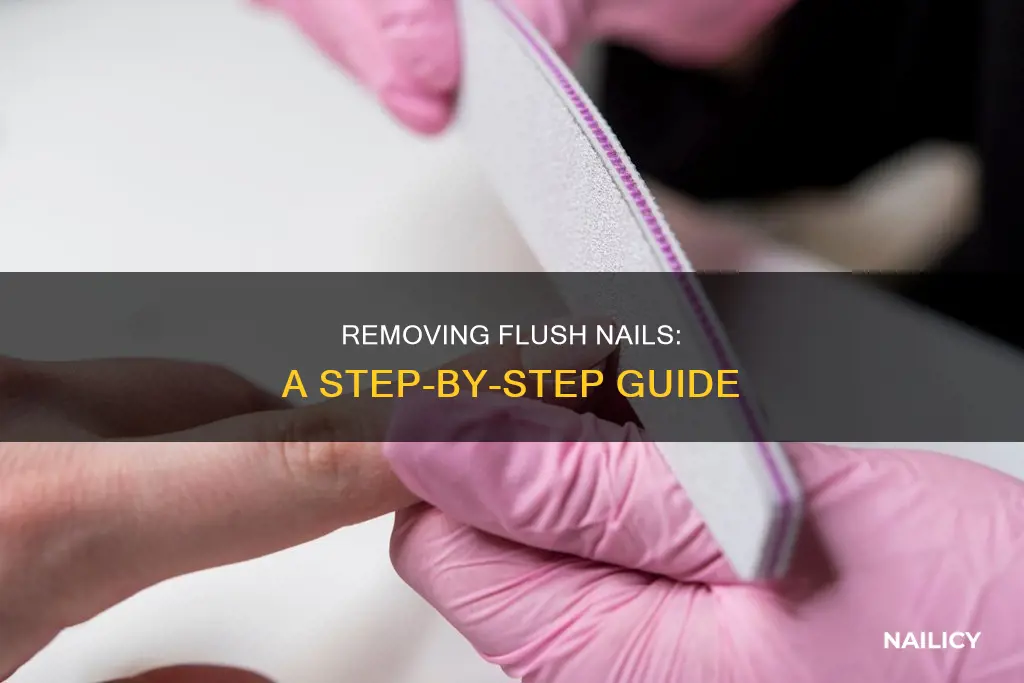 how to remove flush nail