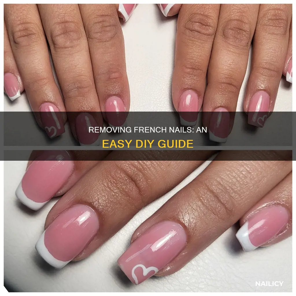 how to remove french nails at home